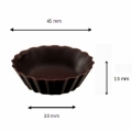 Dimensions Mini Coupelles en Chocolat Noir Choconly
