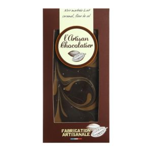 Noir Marbrée Lait Caramel Fleur de Sel L'Artisan Chocolatier Choconly