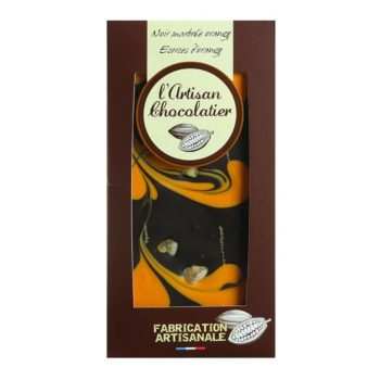 Noir Marbrée Orange Écorces d'Orange L'Artisan Chocolatier Choconly